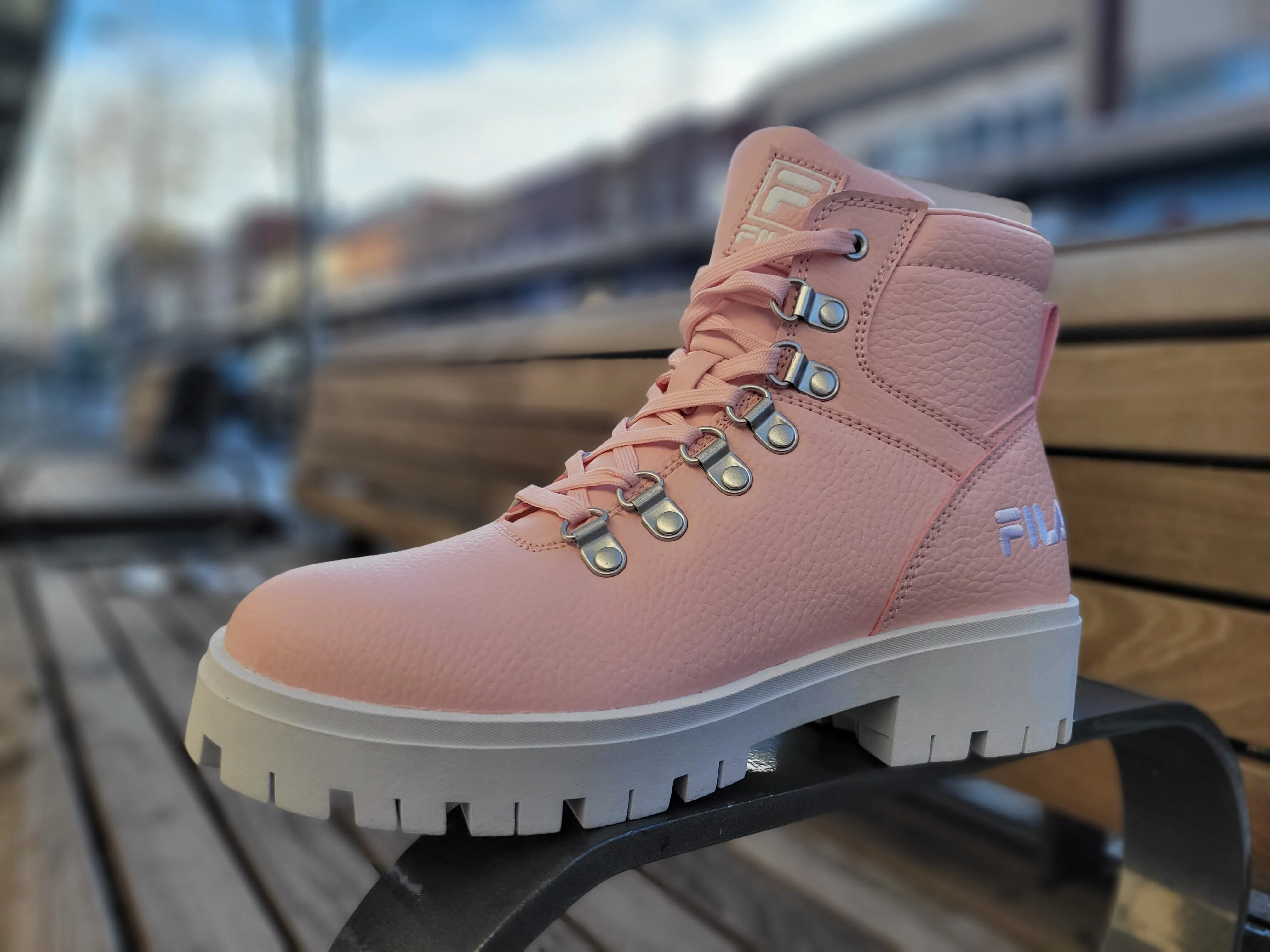 FILA - Women's Boots Pink Cowboy Boots Heels