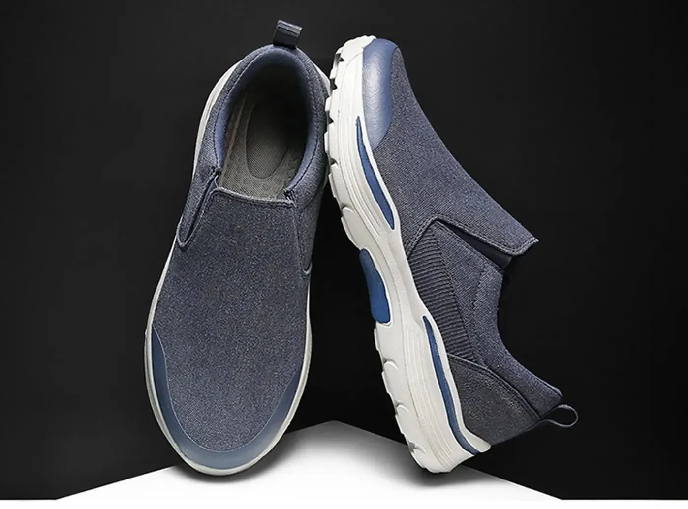 Bass Tassel Loafers FitVille Men's Canvas Loafers