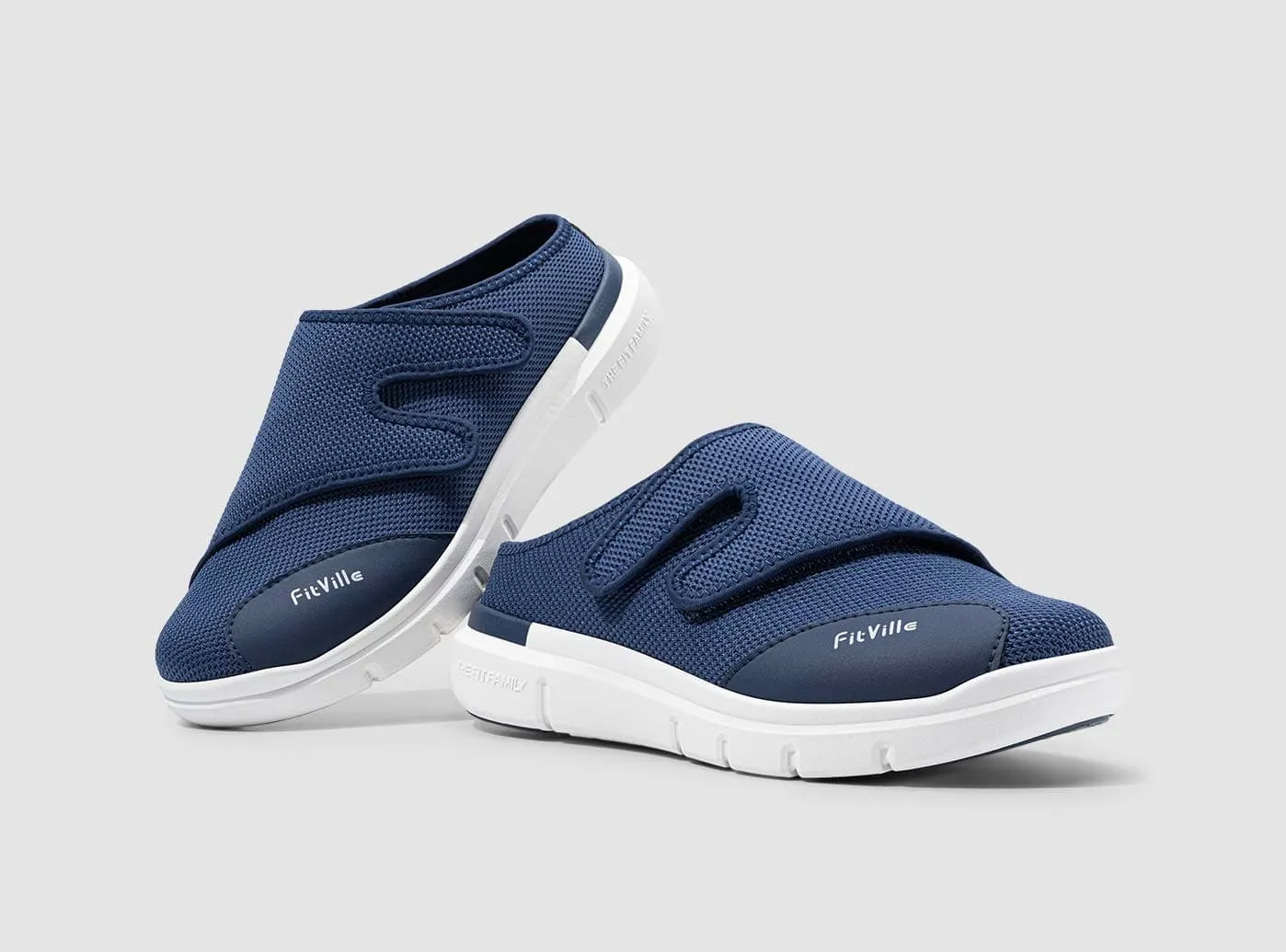 Ralph Slippers FitVille Men's EasyTop Diabetic Slipper V5