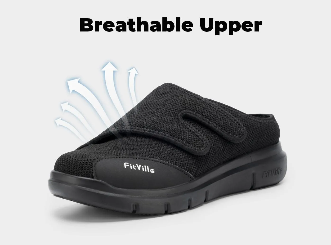 Bobs Slippers FitVille Men's EasyTop Diabetic Slipper V5
