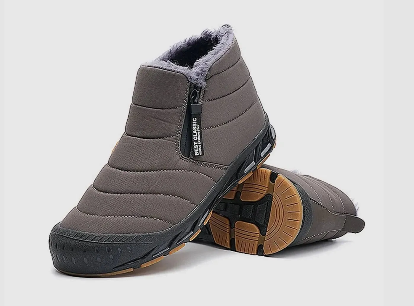 Boots On The Ground Tutorial FitVille Men's Retro Round Toe Snow Boots