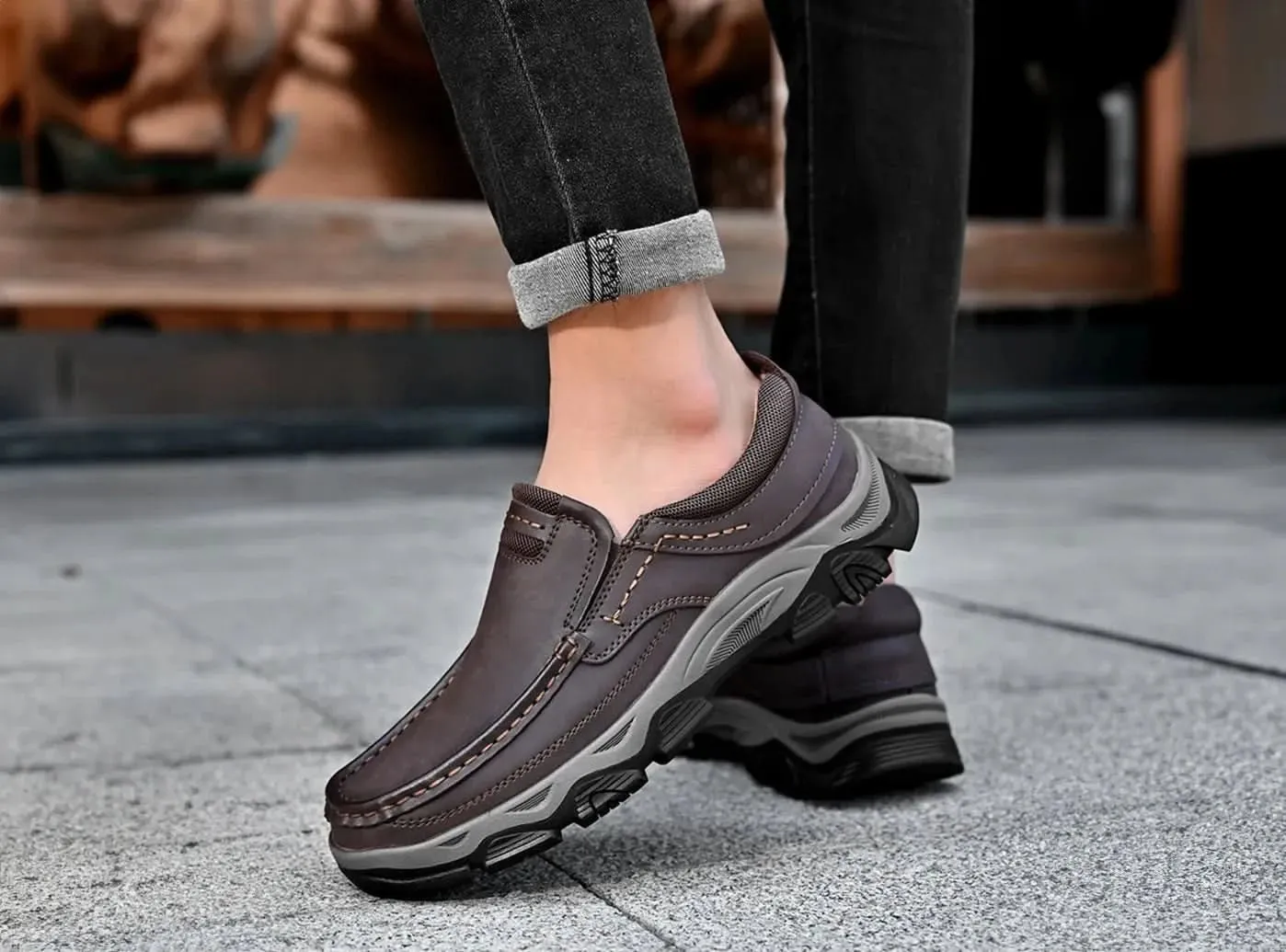 FitVille Men's Slip-On Loafers Piana Loafers