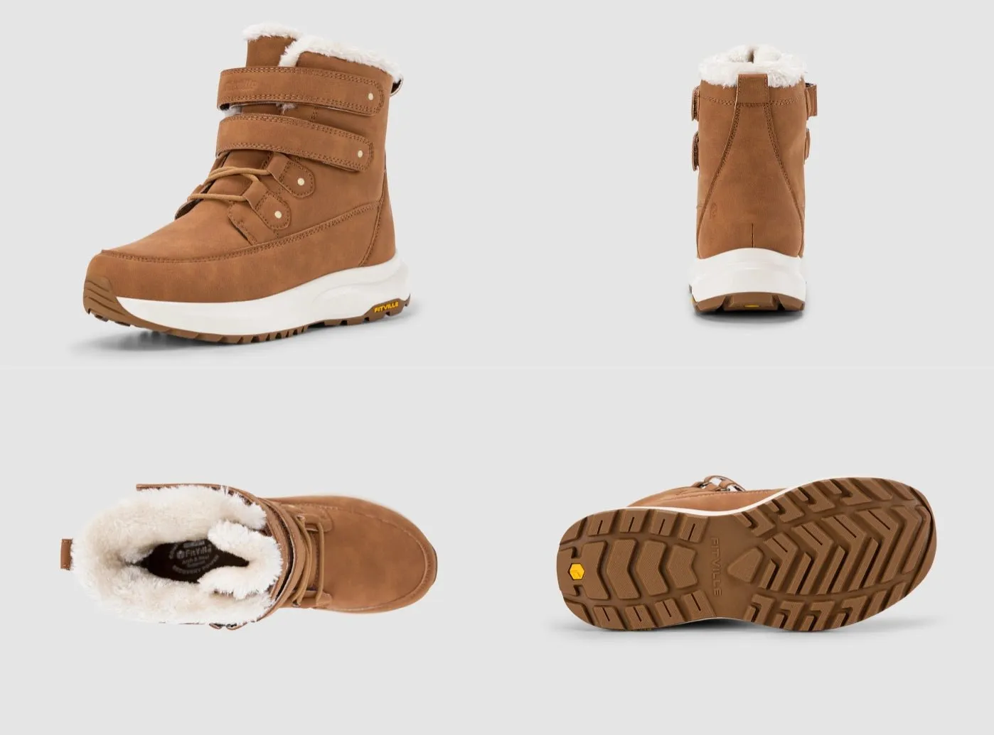 FitVille Women's CozyCore Winter Boots V11 So Shoes Flats