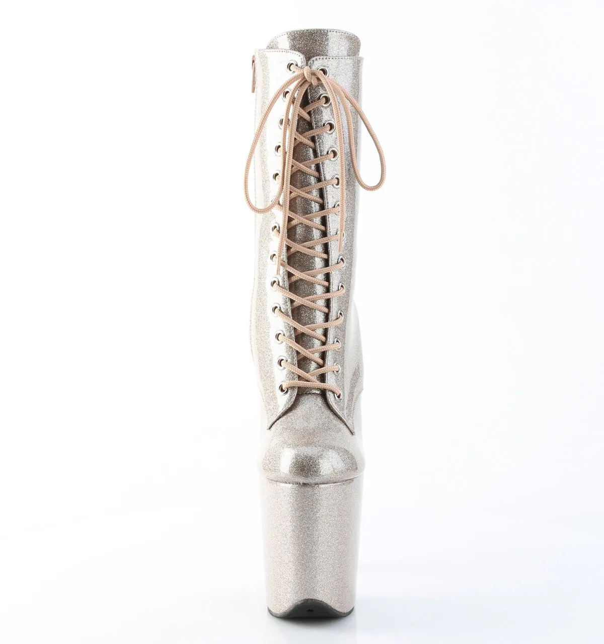 Non Marking Asics Shoes FLAMINGO-1040GP Pleaser Champagne Glitter Sexy Platform Shoes (Pole Dancing Heels)