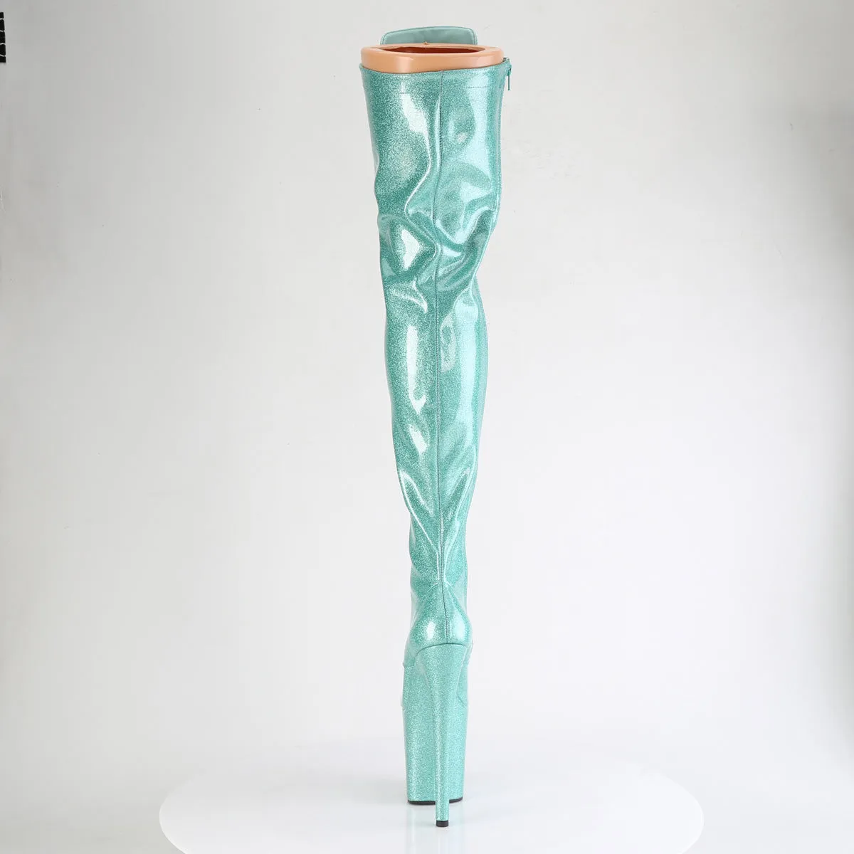 Asics Shoes Amplifoam FLAMINGO-3020GP Pleaser Aqua Glitter Sexy Platform Shoes (Pole Dancing Heels)