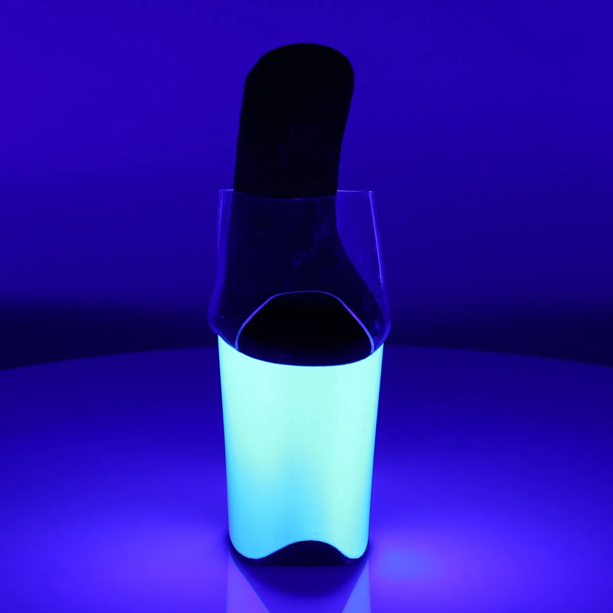 FLAMINGO-801UV Pleaser Clear/Neon White Sexy Platform Shoes (Pole Dancing Heels) Asics Running Shoes Gt 2160