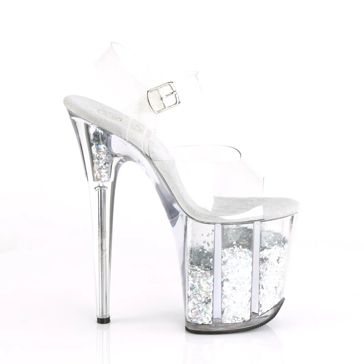 FLAMINGO-808GF Pleaser Clear/Silver Multi Glitter Sexy Platform Shoes (Pole Dancing Heels) Asics Lyte Classic Sportstyle Shoe