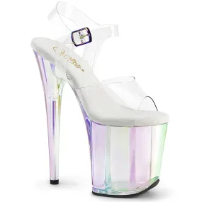 FLAMINGO-808HT Pleaser Clear/Holo Tinted Sexy Platform Shoes (Pole Dancing Heels) Asics Tiger Outlet Shoes