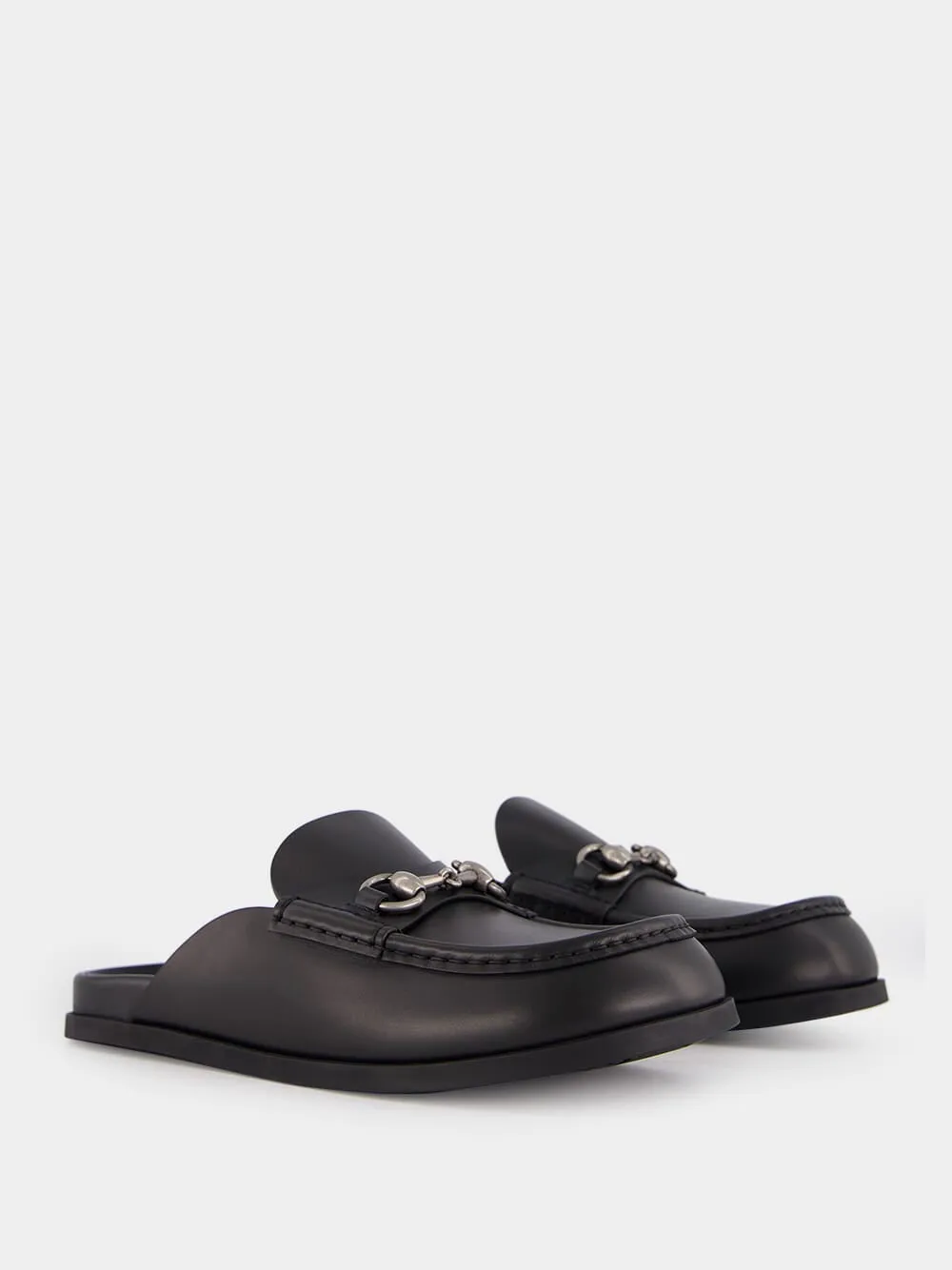 Flat Sierra Calfskin Mules Celebs In Loafers