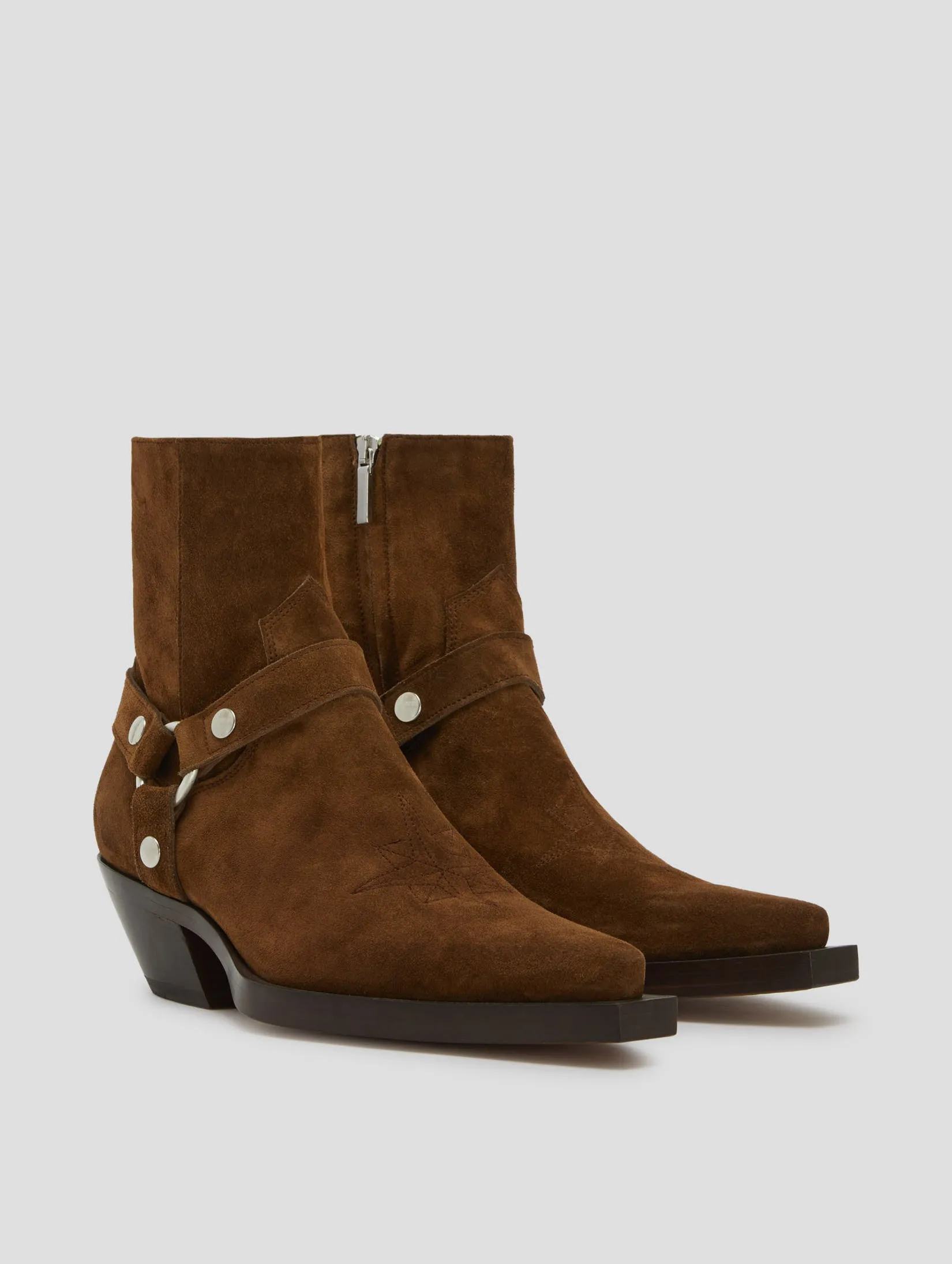 Kipling Boots TERENCE HARNESS WESTERN BOOT IN ROCK SUEDE