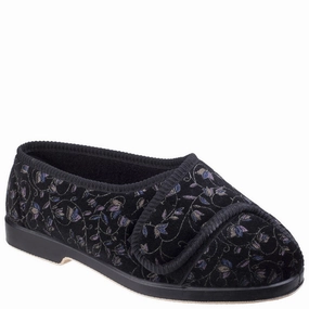 Stretchable Upper GBS Nola Extra Wide Fit Ladies Slipper