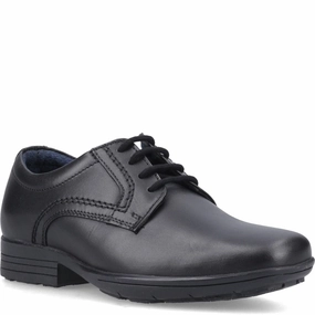 Pod Alec Junior School Shoes Reinforced Sides synthetic material