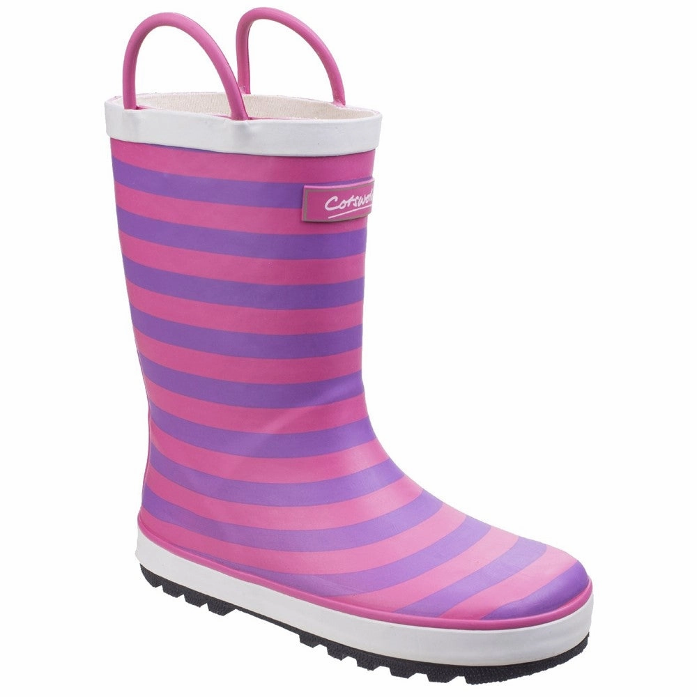 Cotswold Captain Stripy Wellies non-slip Removable insole