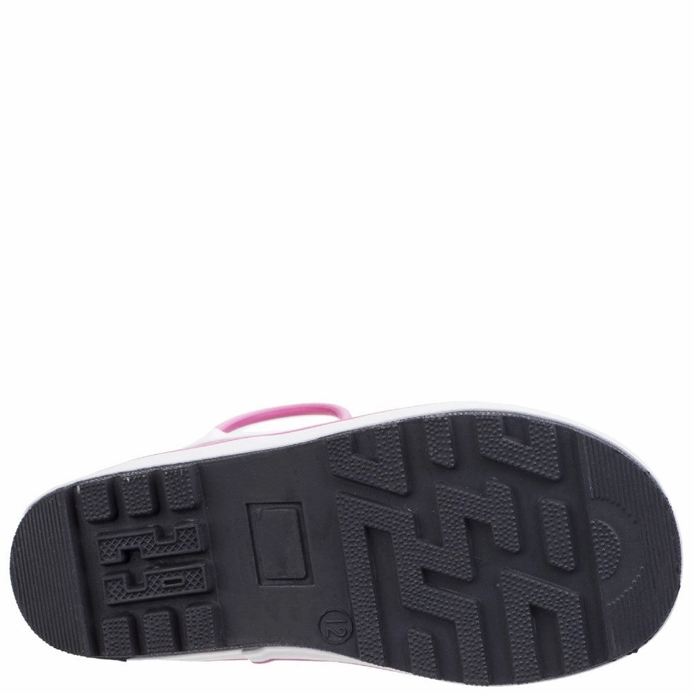 Cotswold Captain Stripy Wellies Removable insole Block Heel