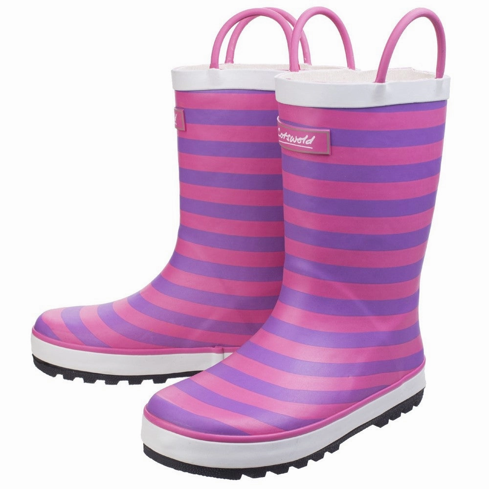 Cotswold Captain Stripy Wellies City Travel Comfort Step