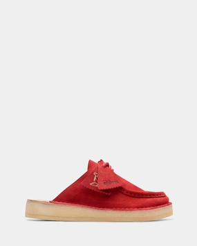 Anytime Slip On Dsrtnomad Mule (w) Red Suede