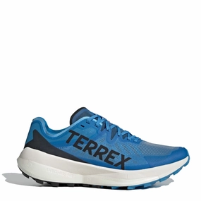 Adidas Terrex Agravic Speed Trail Running Shoes Pulse Blue / Core Black / Semi Impact Orange Interior foam hugs the foot for secure containment