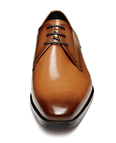 Easy Spirit Caster Dress Shoes FRASOICUS Men's Dress Shoes Genuine Leather Lace Up Classic Oxford Office Shoes for Men Brown 10.5