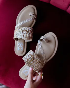 Raffia Flat Shoes Martini Muse : Kolha Flats