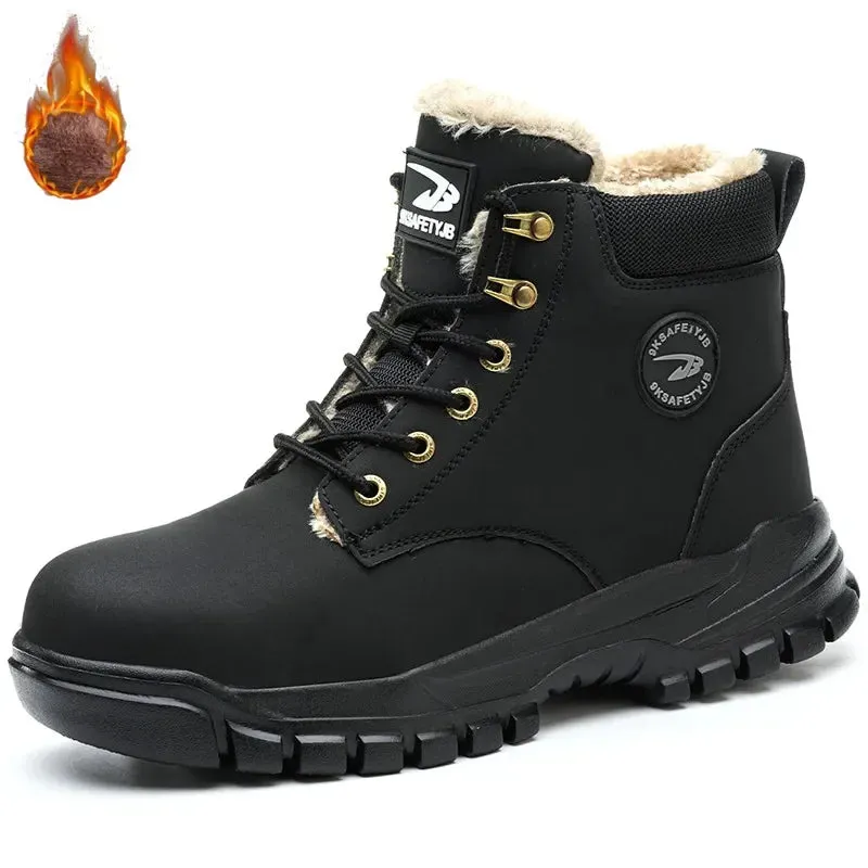 Best Place To Buy Work Boots Latest 2024 Fashion Winter Warm Men Work Safety Boots