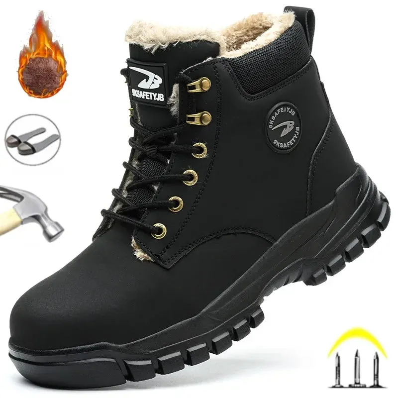 Best Pair Of Work Boots Latest 2024 Fashion Winter Warm Men Work Safety Boots