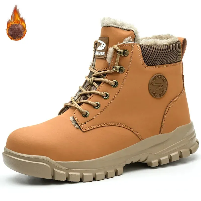 Latest 2024 Fashion Winter Warm Men Work Safety Boots Shoelaces For Work Boots