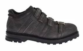 Adidas Shoes Bike Dolce & Gabbana Gray Leather Ankle Strap Shoes Boots - Size EU39-5-US6-5
