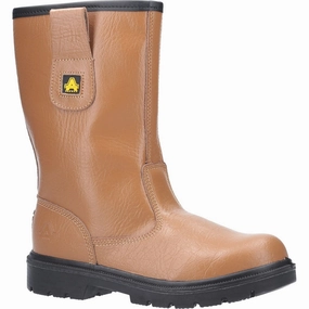 Rugged Build Shoes Amblers Safety FS124 Water Resistant Pull on Safety Rigger Boot