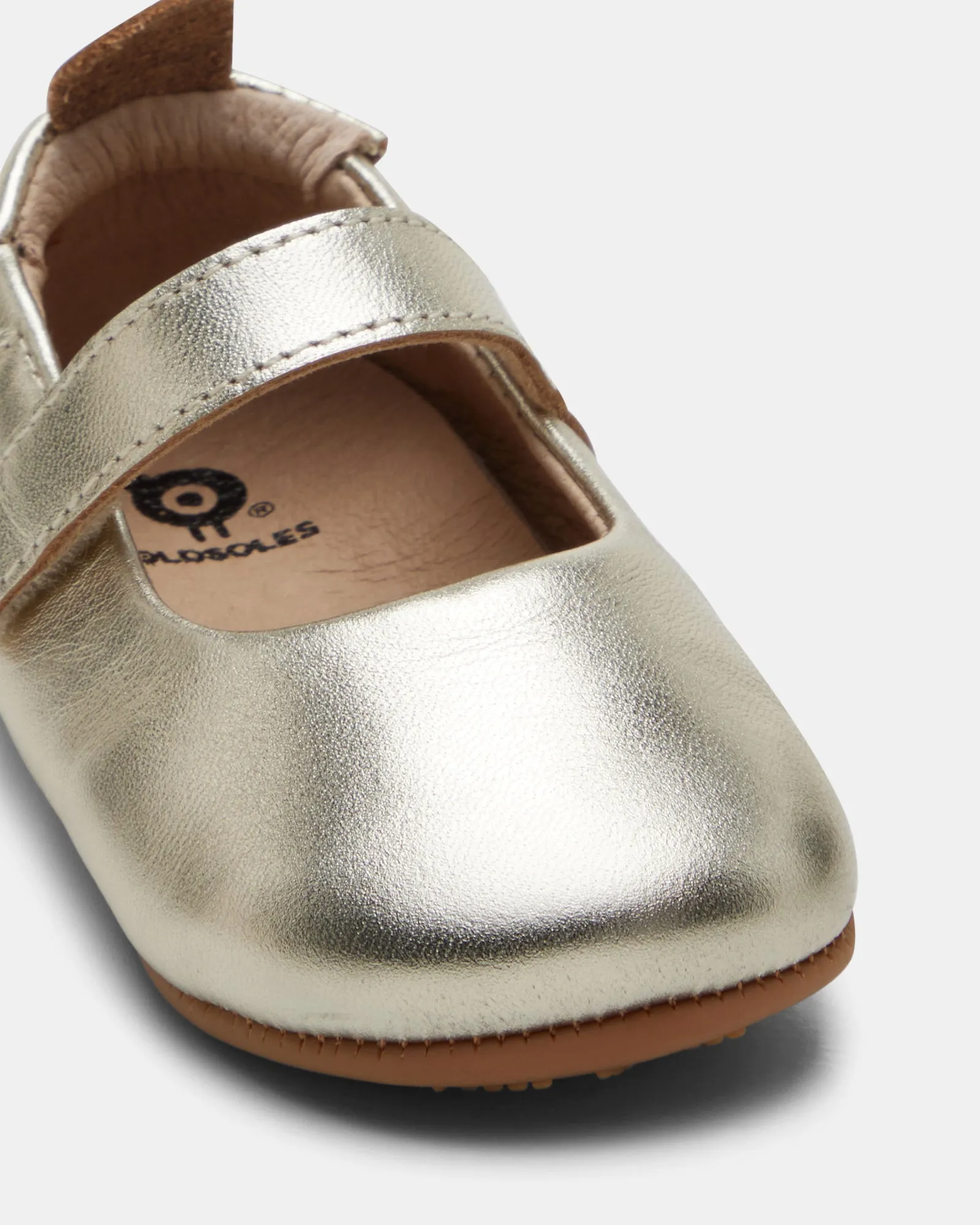 Gabrielle Mary Jane Gold Winter Rain Boots