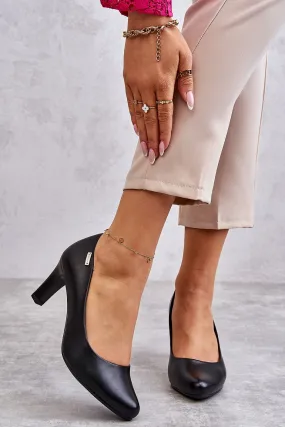 Quality Heel Shoes Block heel pumps