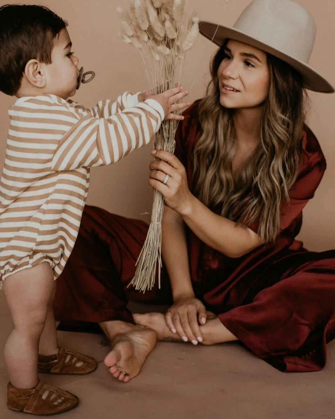 Baby Leather  Sequoia Sandals - Oak Betty Boop High Heel Shoes