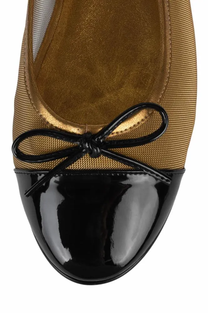 Jeffrey Campbell  Women's Releve Gold M Professional Flat Shoes