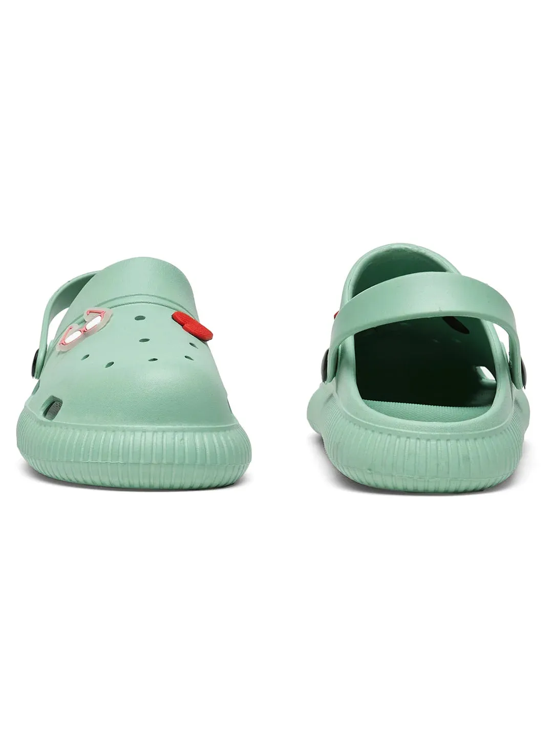 Open Toe Wedge Sandals GC-9002C Green Child Clogs