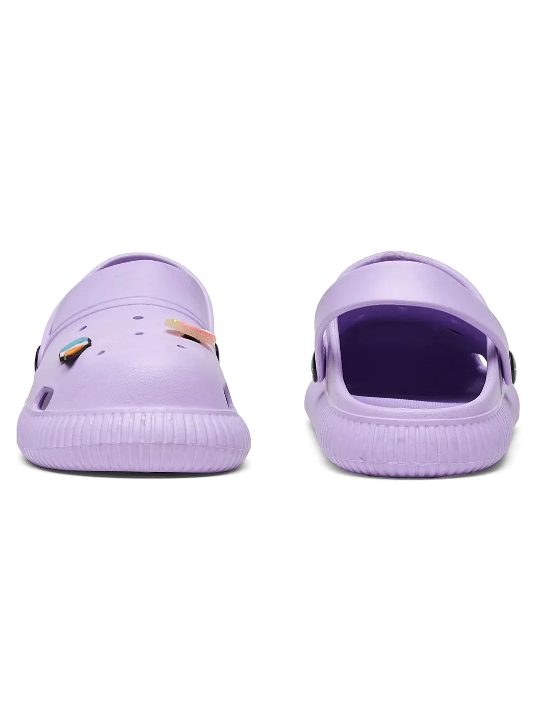 GC-9002C Purple Child Clogs Sandals By Soda