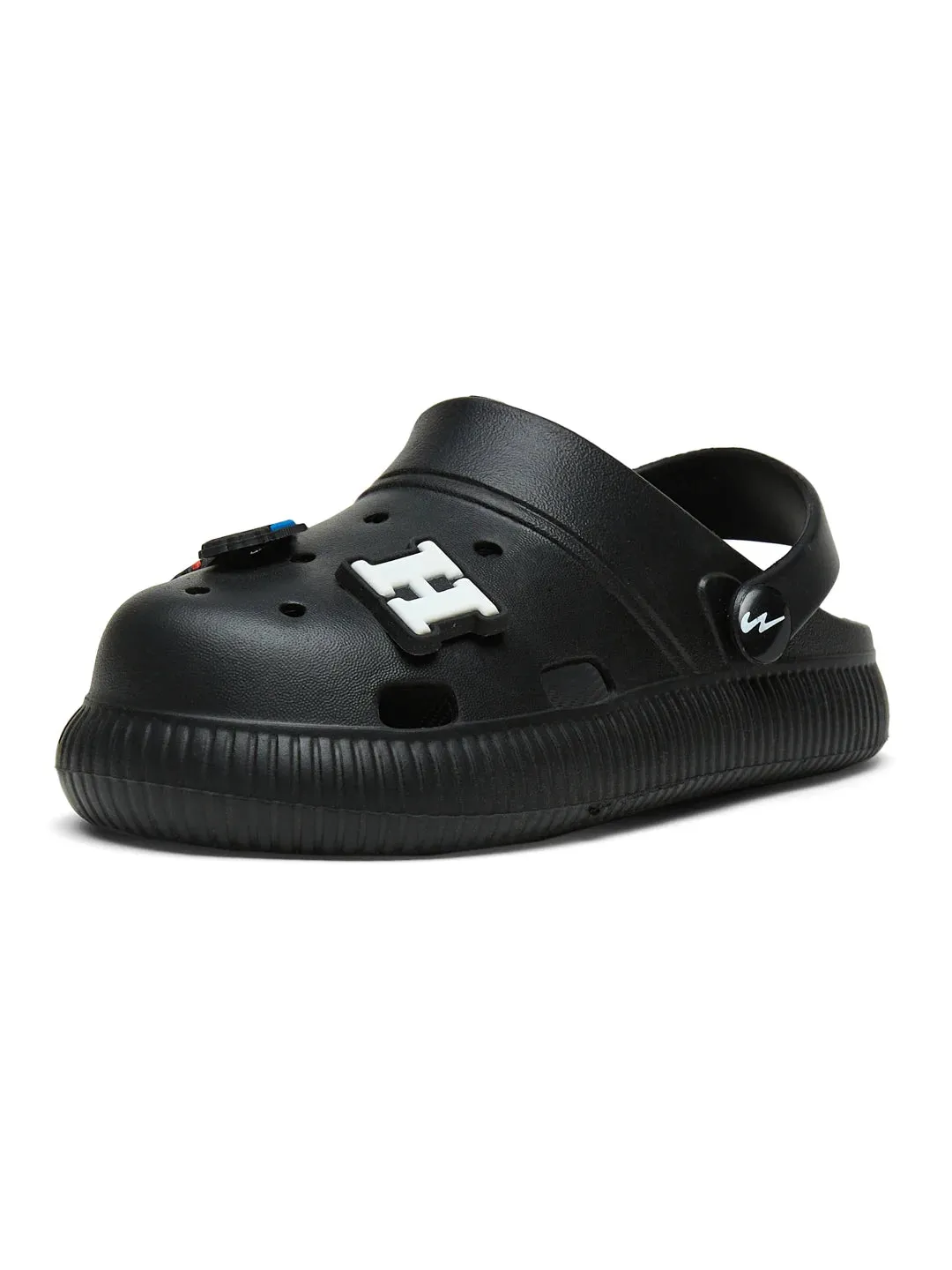 Sandals Vincents GC-9002K Black Kid's Clogs