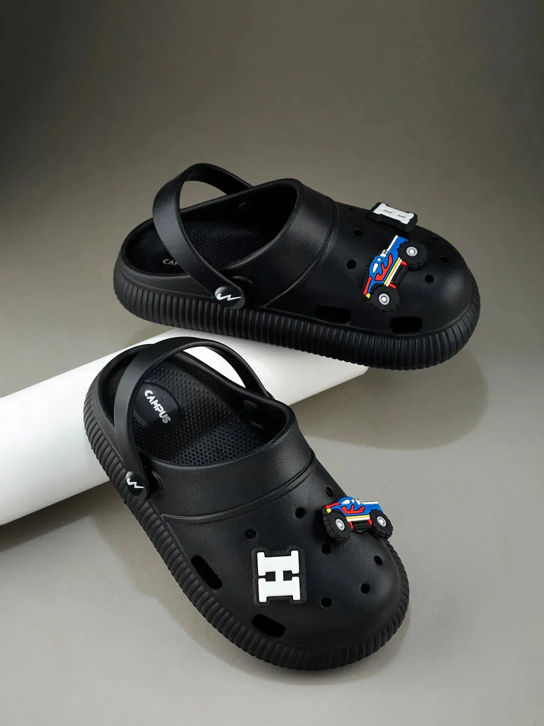 GC-9002K Black Kid's Clogs Ryka Sandals