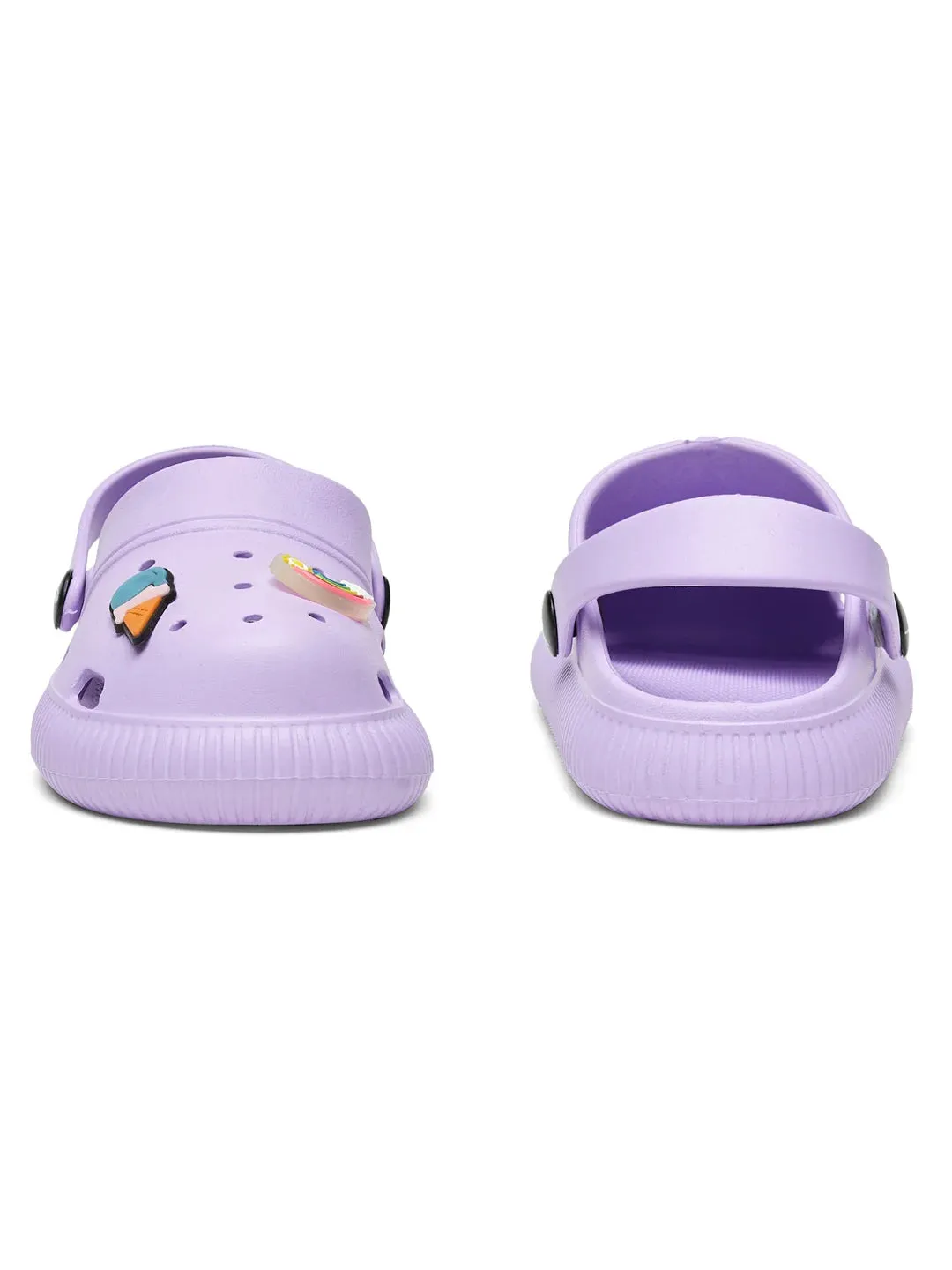 GC-9002K Purple Kid's Clogs Sandals La Source