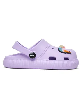 GC-9002K Purple Kid's Clogs Birkenstock Sandals Big Buckle