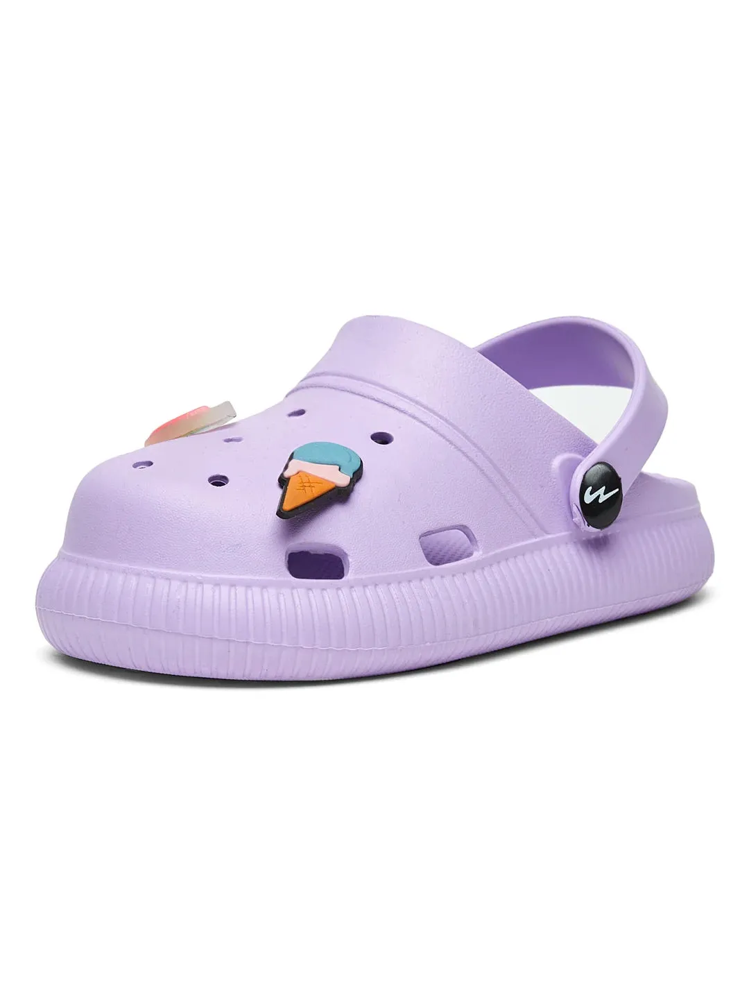 GC-9002K Purple Kid's Clogs Sandals Mesh