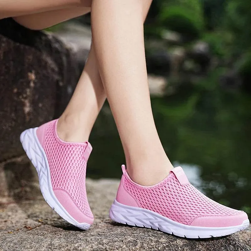 Suede Tassel Loafers Lightweight Casual Shoes Soft Sole Women Shoes Sneakers Mesh Breathable Slip-On Loafers Big Size 35-42