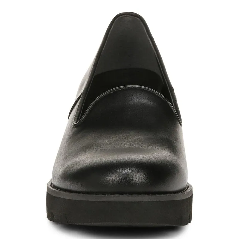 Men's Dress Shoes Sale Vionic Women's Willa Wedge Loafers- Black Leather