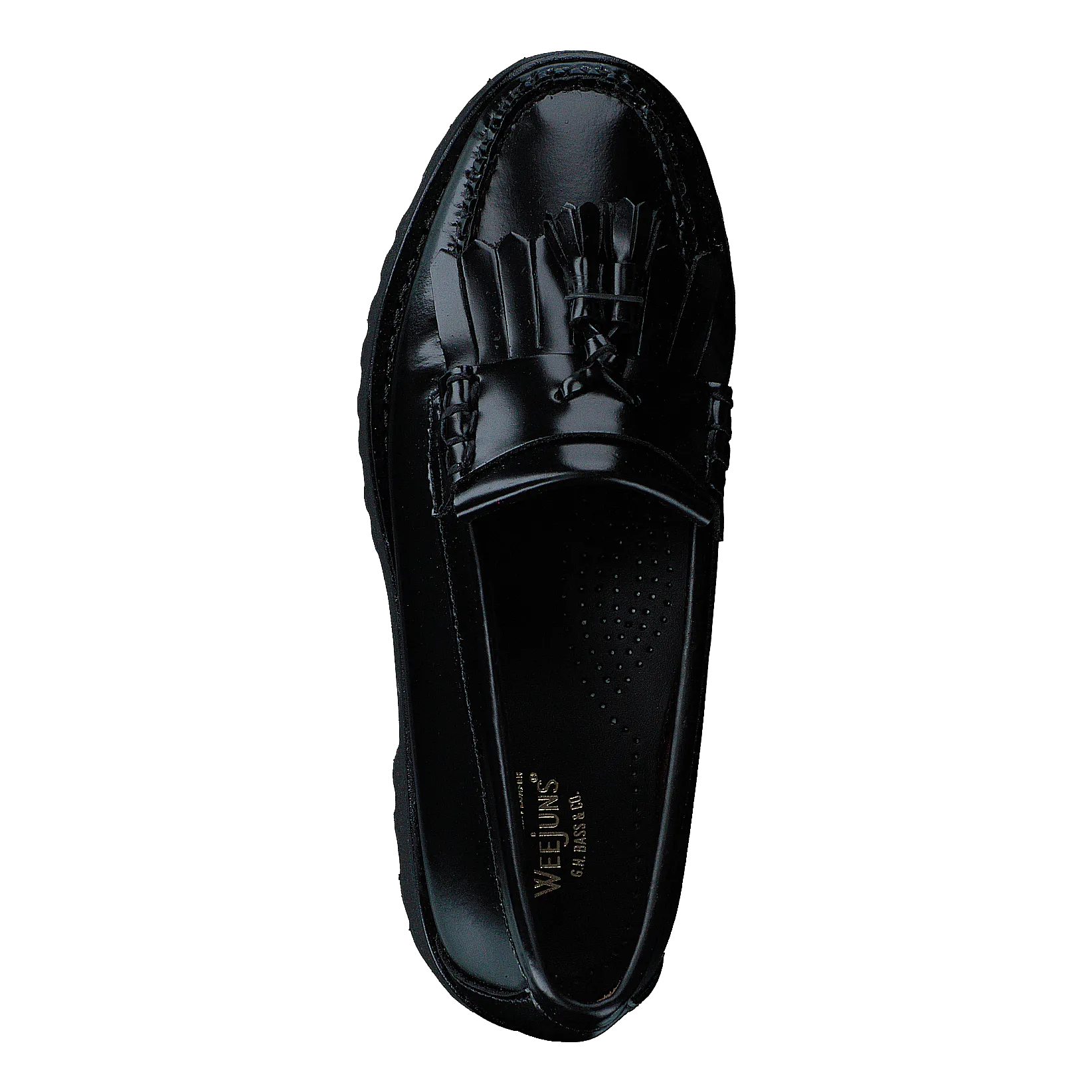 Gh Weejun 90 Esther Kiltie Black Lthr Unstructured Loafers