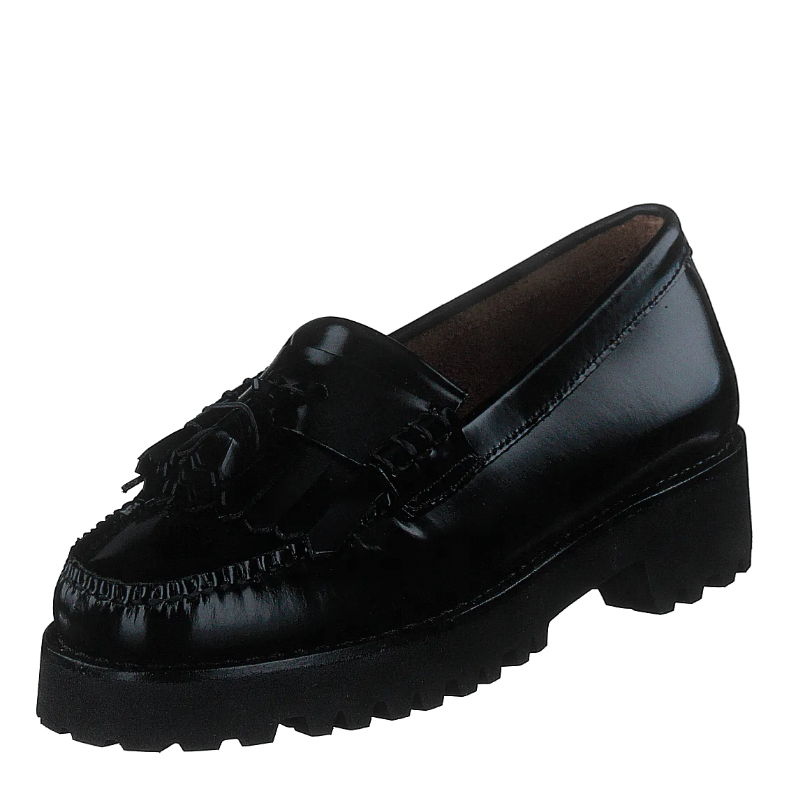 Gh Weejun 90 Esther Kiltie Black Lthr Foam Loafers