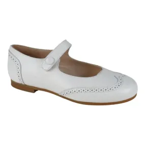 Comfy Boots 1560s - White Soft Leather Strap for Girl by London Kids