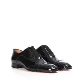 Travis Mathew Dress Shoes Greggo Oxfords Shoes In Black Patent Leather