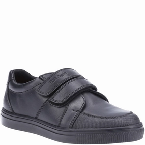 Hush Puppies Santos Senior School Shoes Shock   Resistant Heel