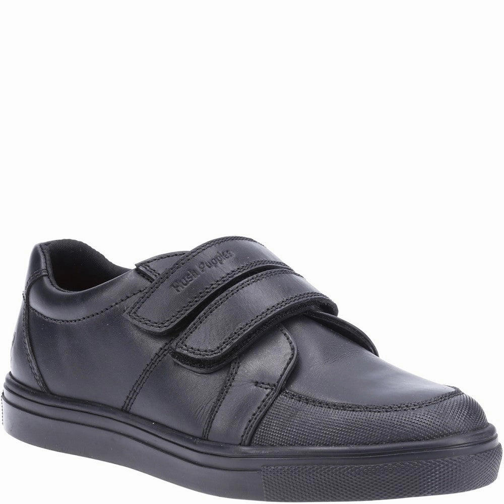 Hush Puppies Santos Senior School Shoes Shock   Resistant Heel