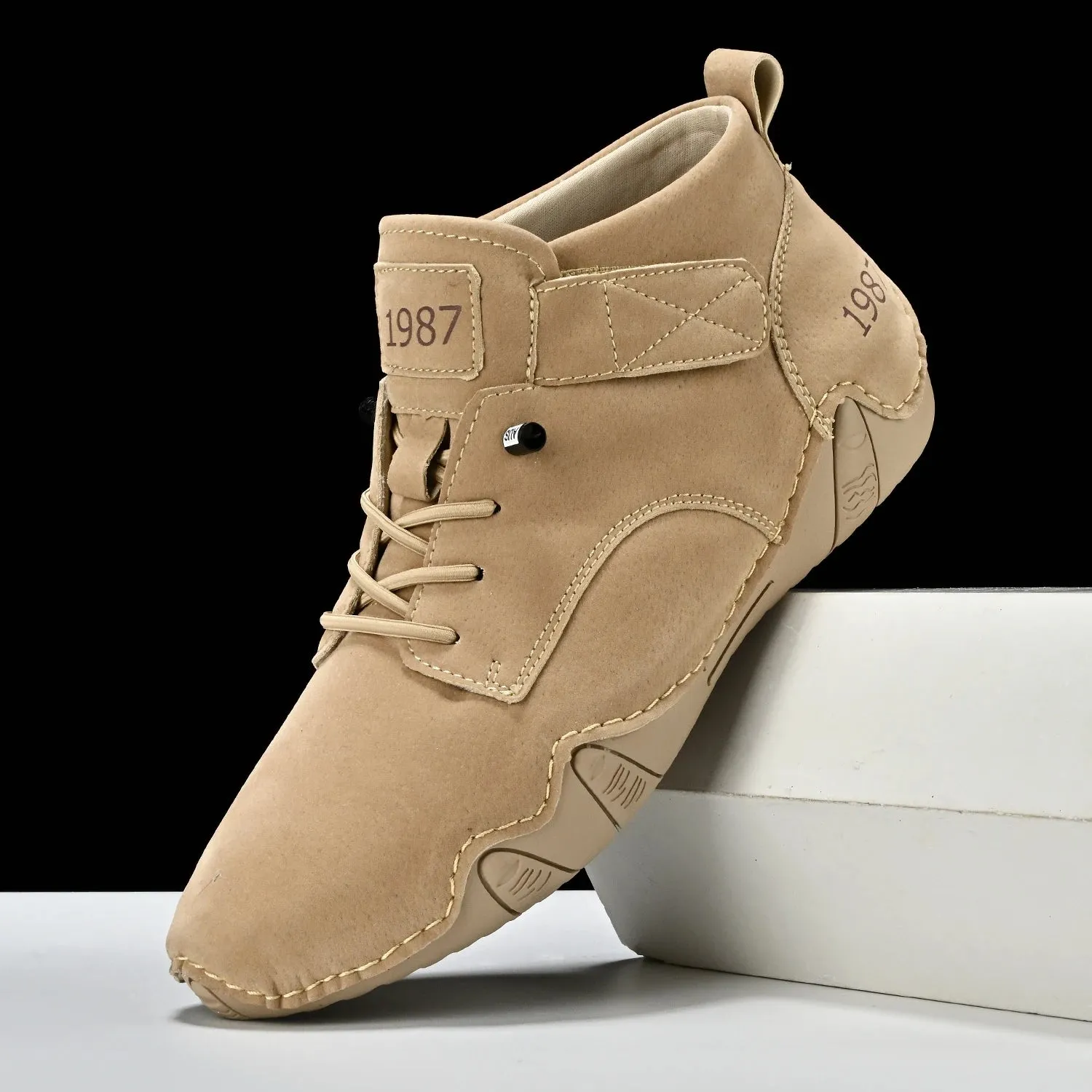 Work Boots Foreman Chelsea Ct Handmade Men Soft Leather Ankle Sneakers/Work Boots/Outdoor