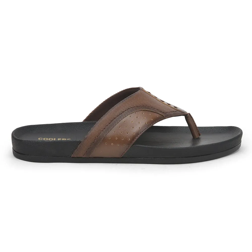 Coolers By Liberty Bin Slippers For Men Tan FAST-2 Baguette Slides