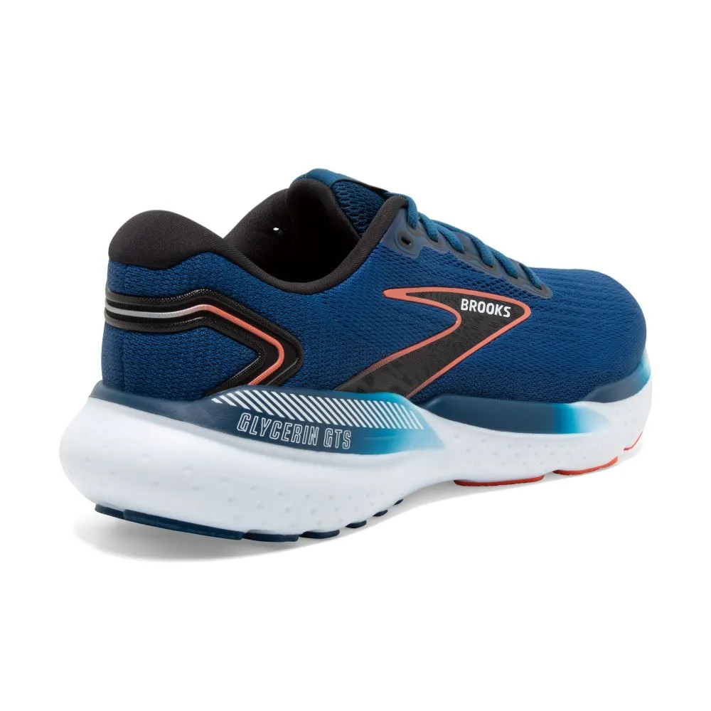 Athletic Boots 'Brooks' Men's Glycerin GTS 21 - Blue Opal / Black / Nasturtium